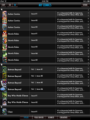 My Comics - List